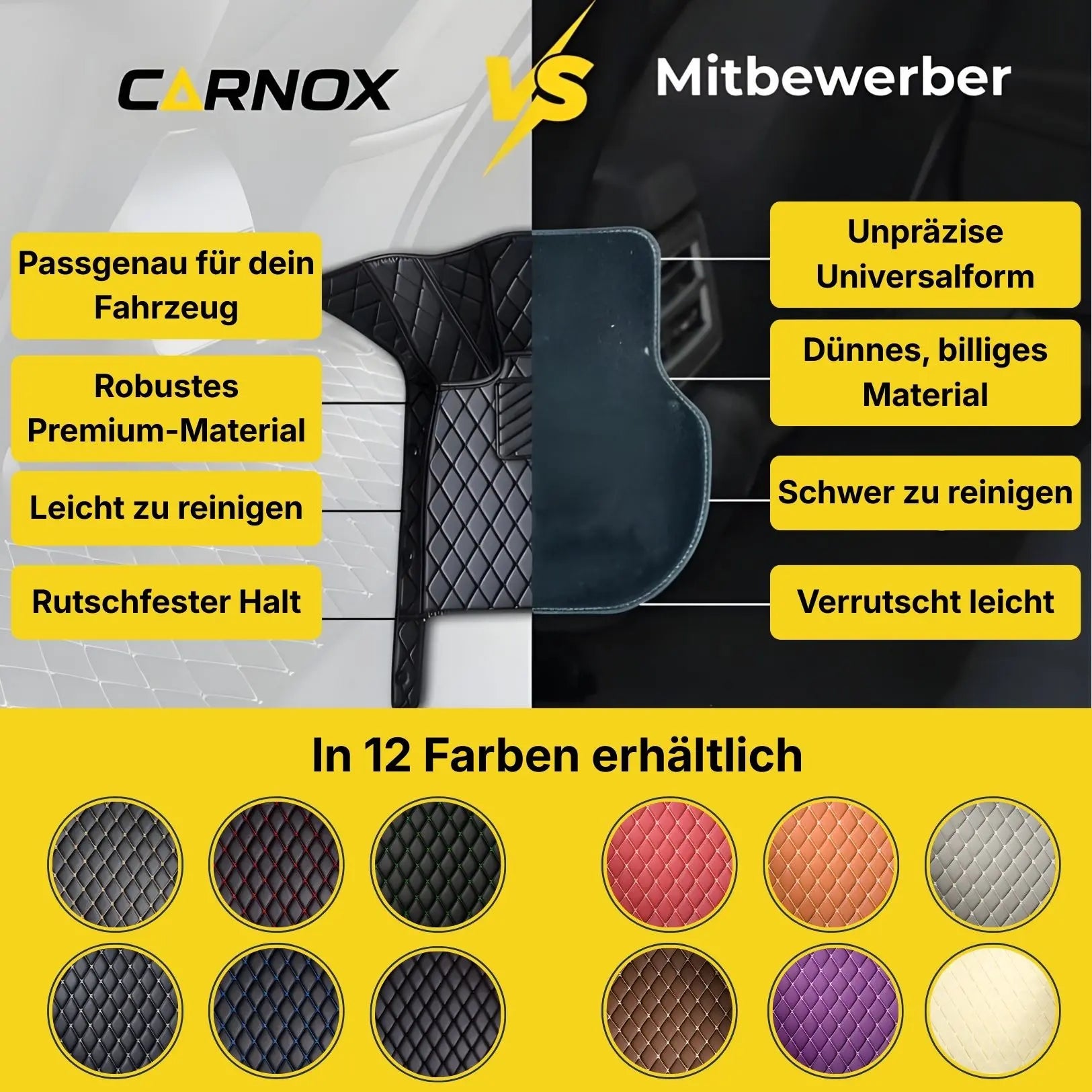 MAßGESCHNEIDERTE - Luxus Auto Fußmatten